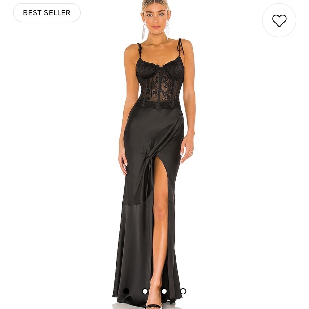 V. Chapman Black maxi dress